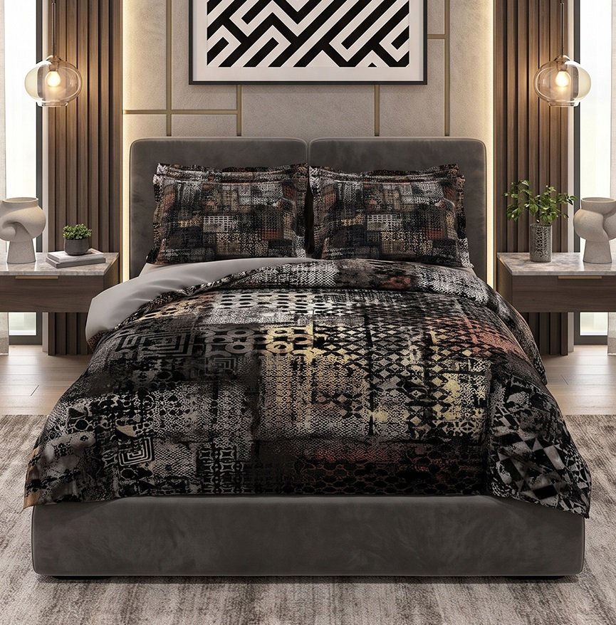 01 سرویس روتختی میکروفایبر دونفره 6 تکه کد 2089 - Image 1